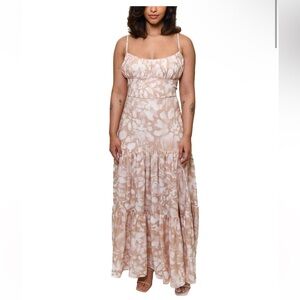 NWOT Hutch Aurora Sleeveless Linen Maxi Dress Size 14